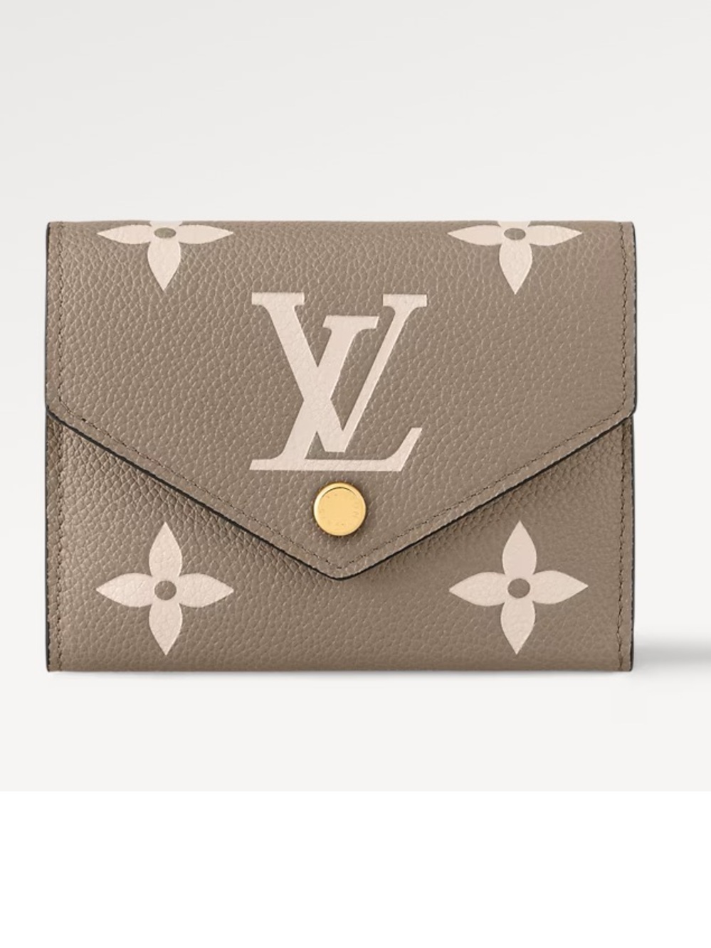 *NEW* Louis Vuitton Monogram Empreinte Victorine Wallet -Dove/Cream